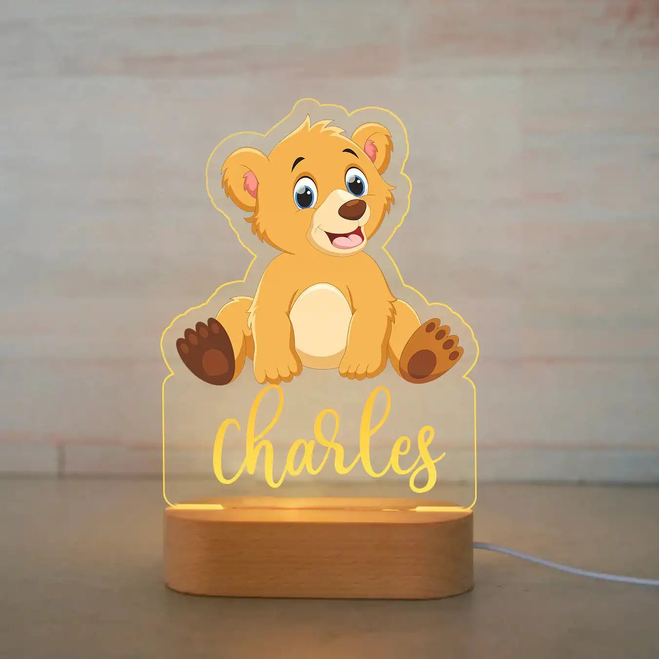 Personalized Animal Night Light