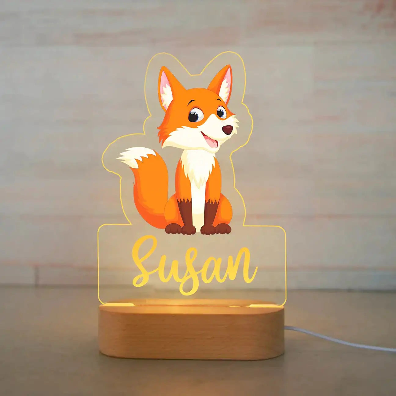 Personalized Animal Night Light