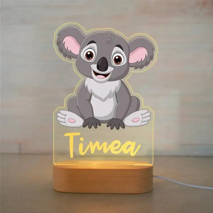 Personalized Animal Night Light