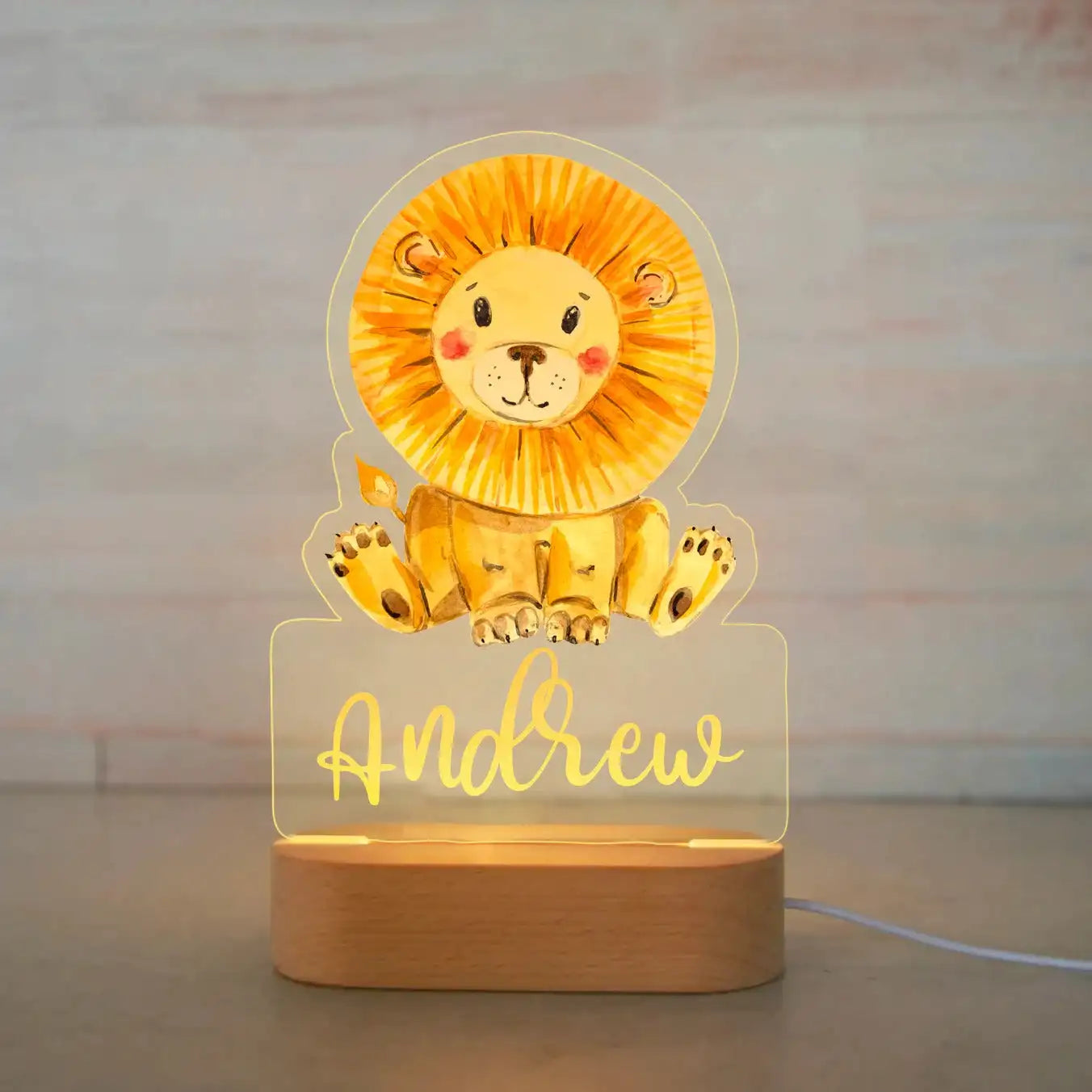 Personalized Animal Night Light