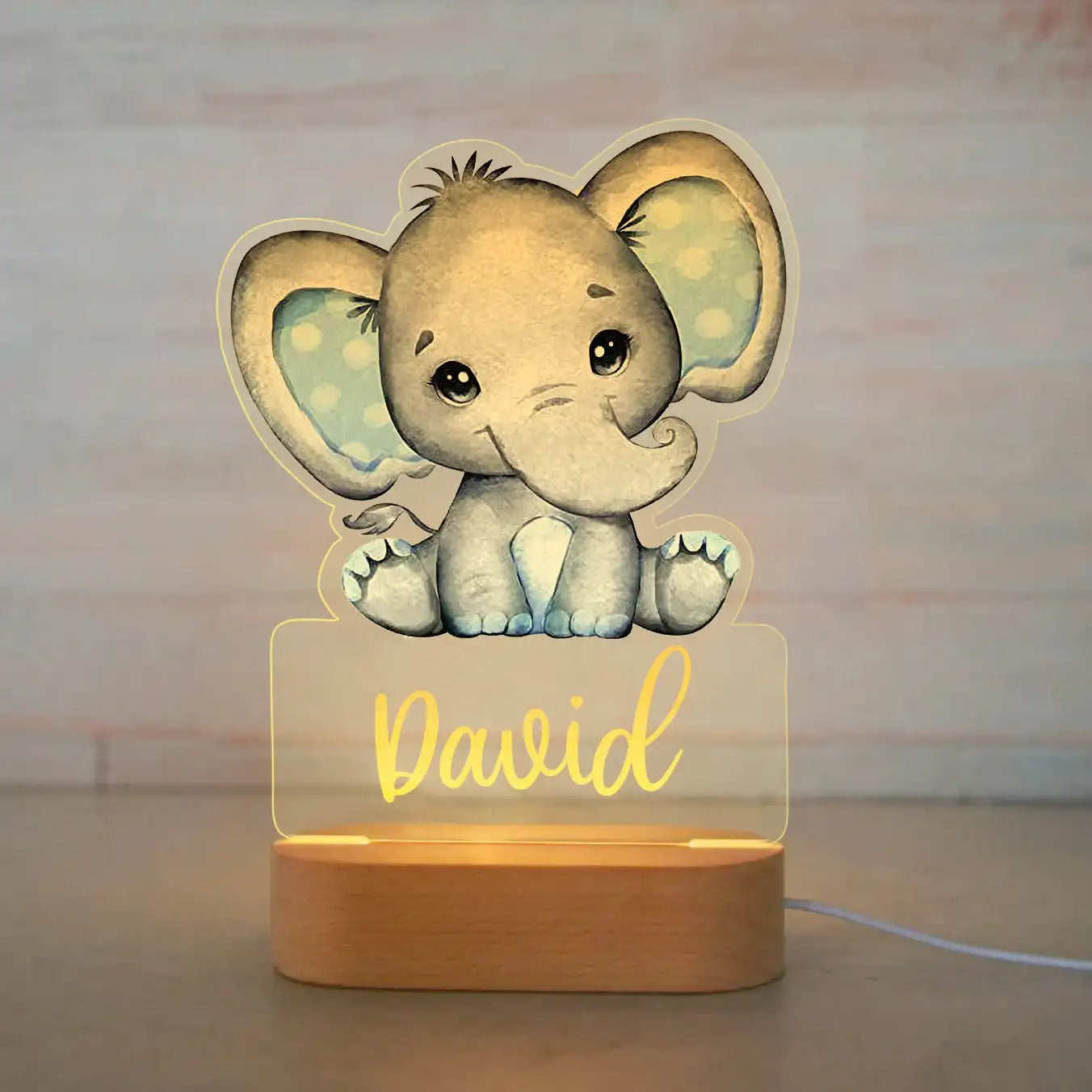 Personalized Animal Night Light