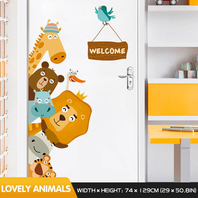 Cartoon Animal Wall Stickers
