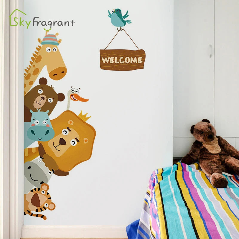 Cartoon Animal Wall Stickers