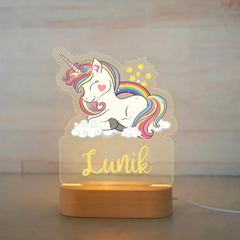 Personalized Animal Night Light