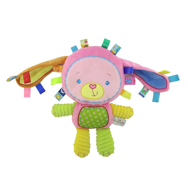Soft Plush Animal Rattle Toy
