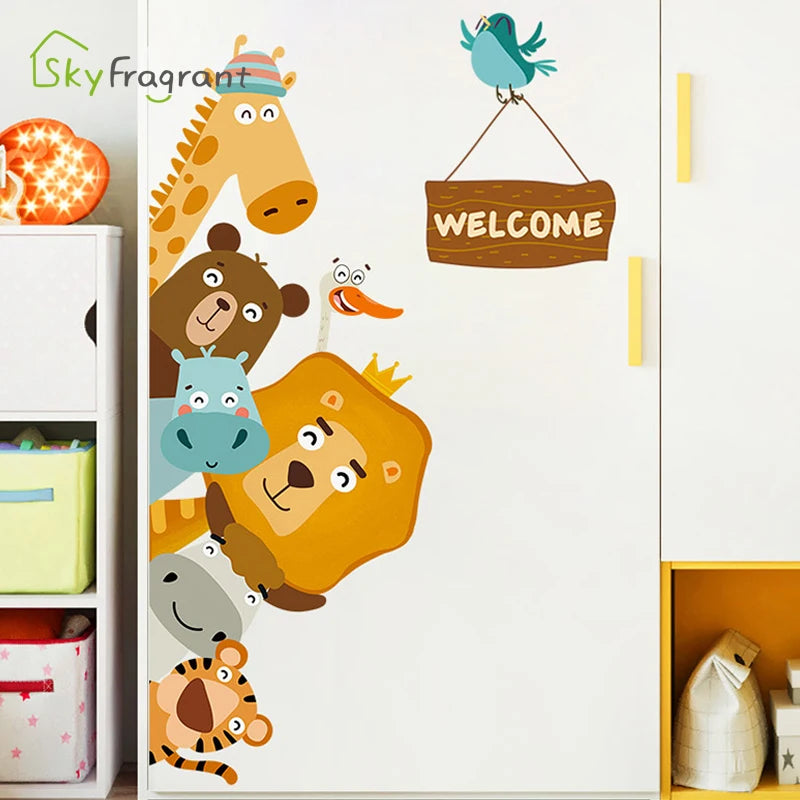 Cartoon Animal Wall Stickers