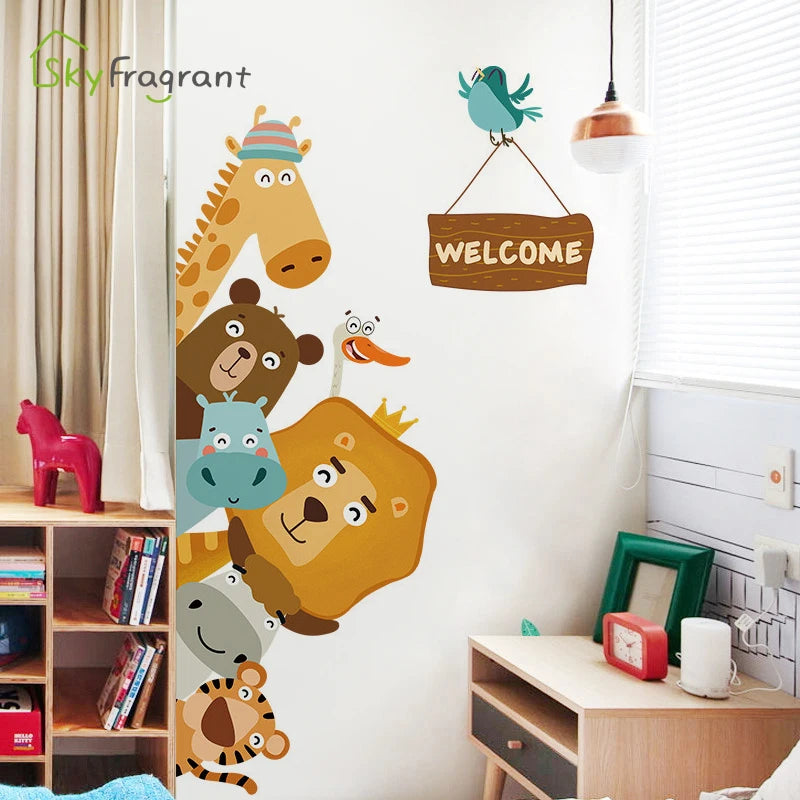 Cartoon Animal Wall Stickers