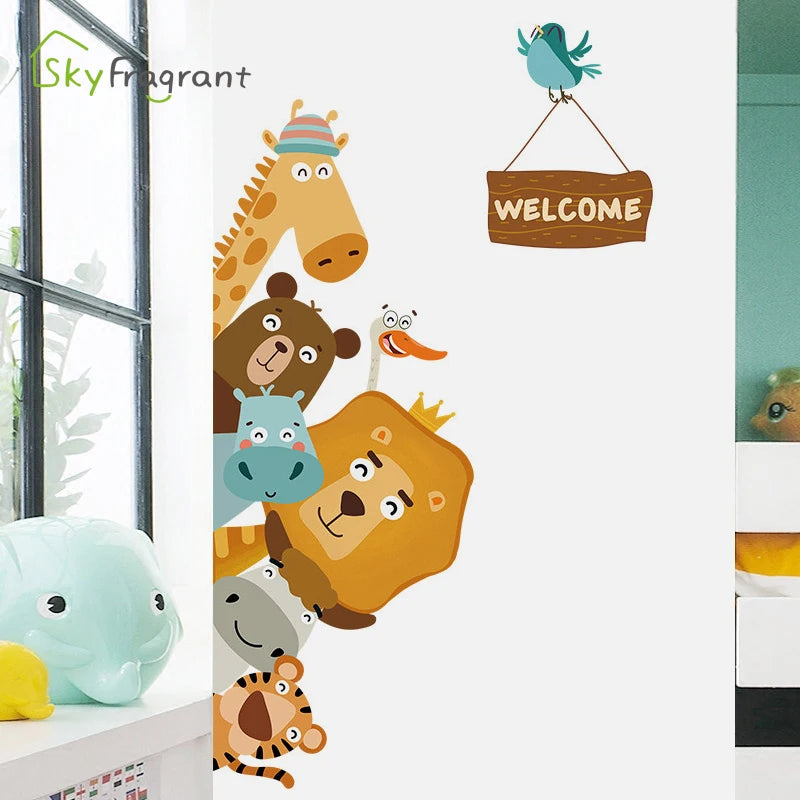 Cartoon Animal Wall Stickers