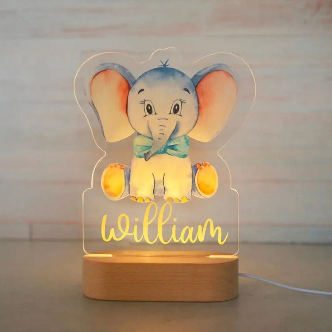 Personalized Animal Night Light