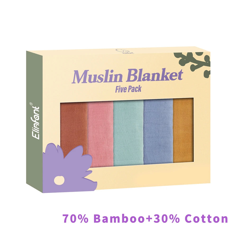 Elinfant Cotton Muslin Blanket Set