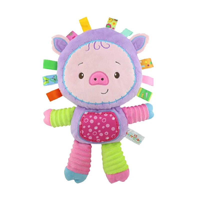 Soft Plush Animal Rattle Toy