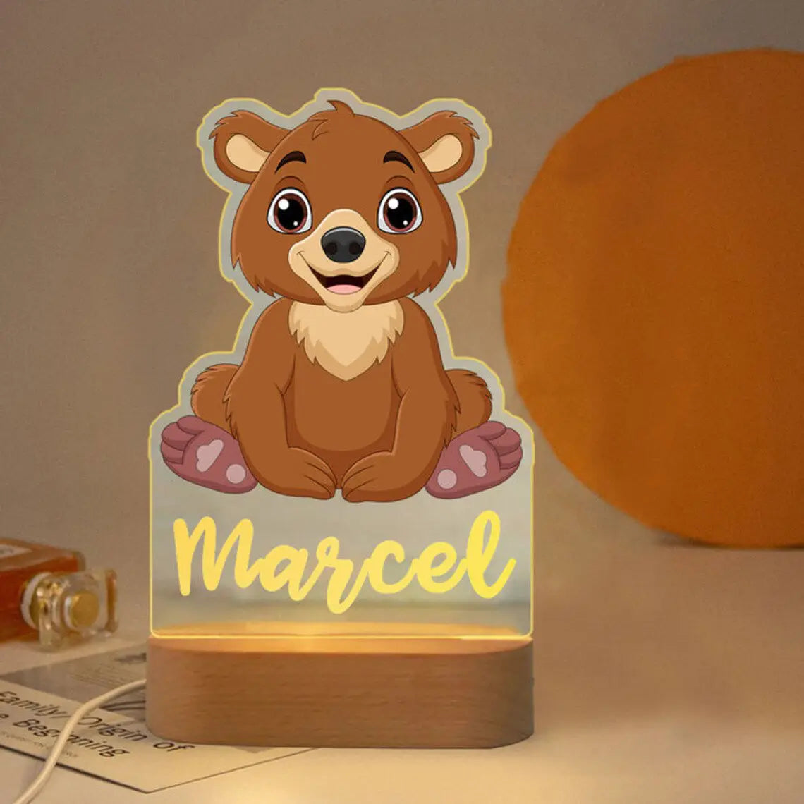 Personalized Animal Night Light
