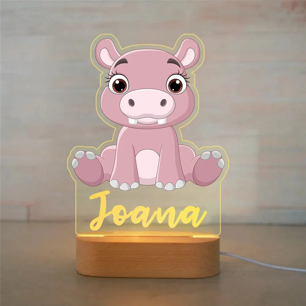 Personalized Animal Night Light
