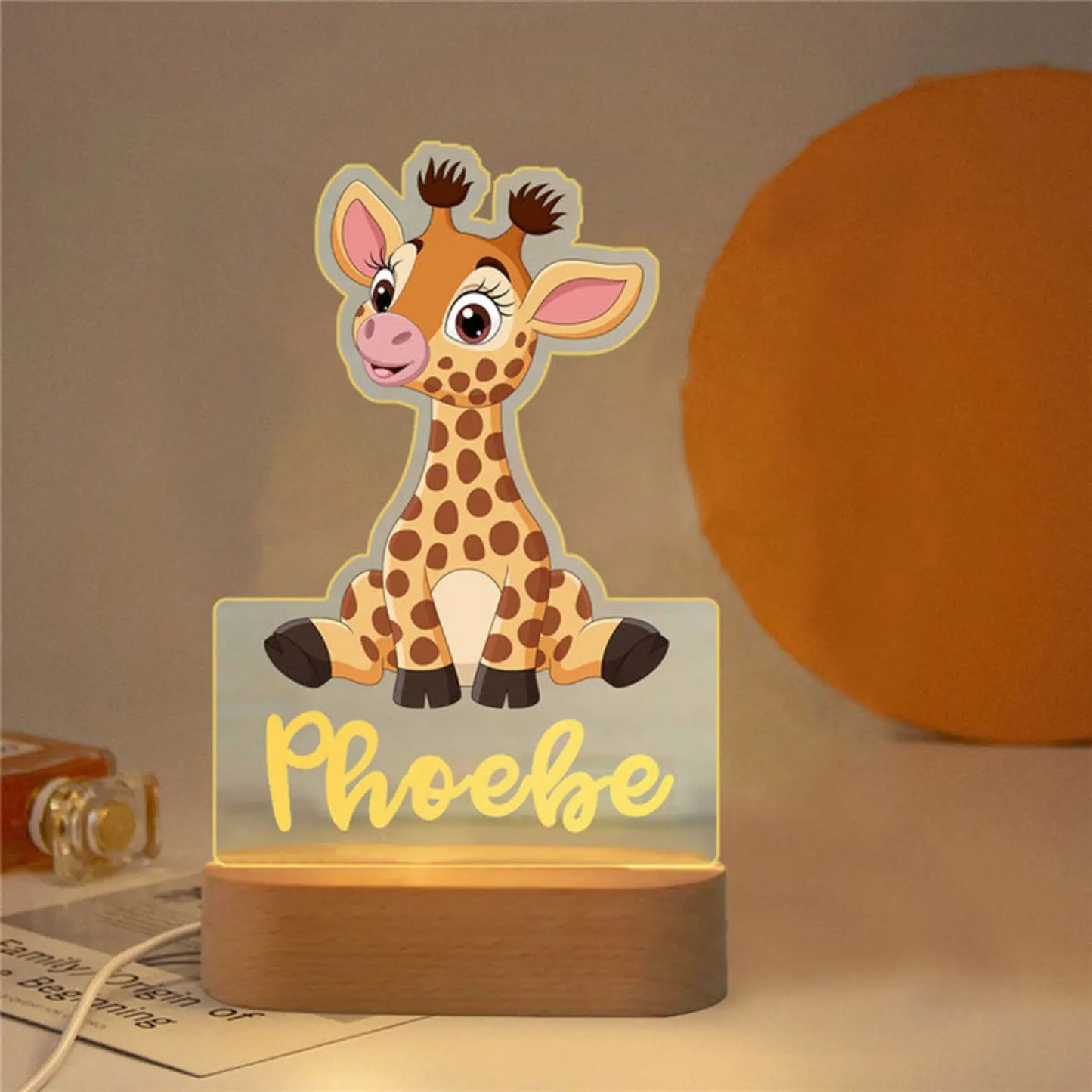 Personalized Animal Night Light