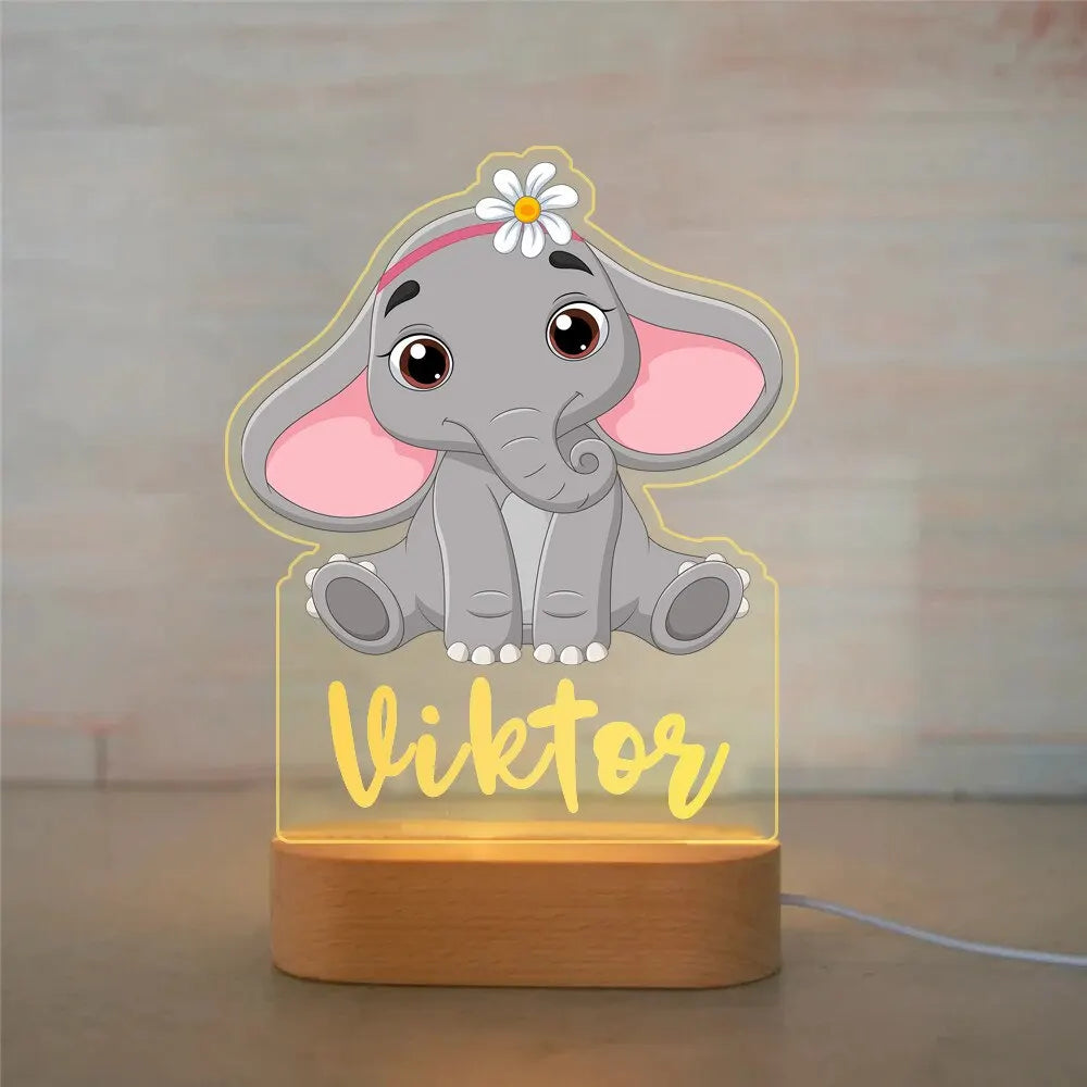 Personalized Animal Night Light