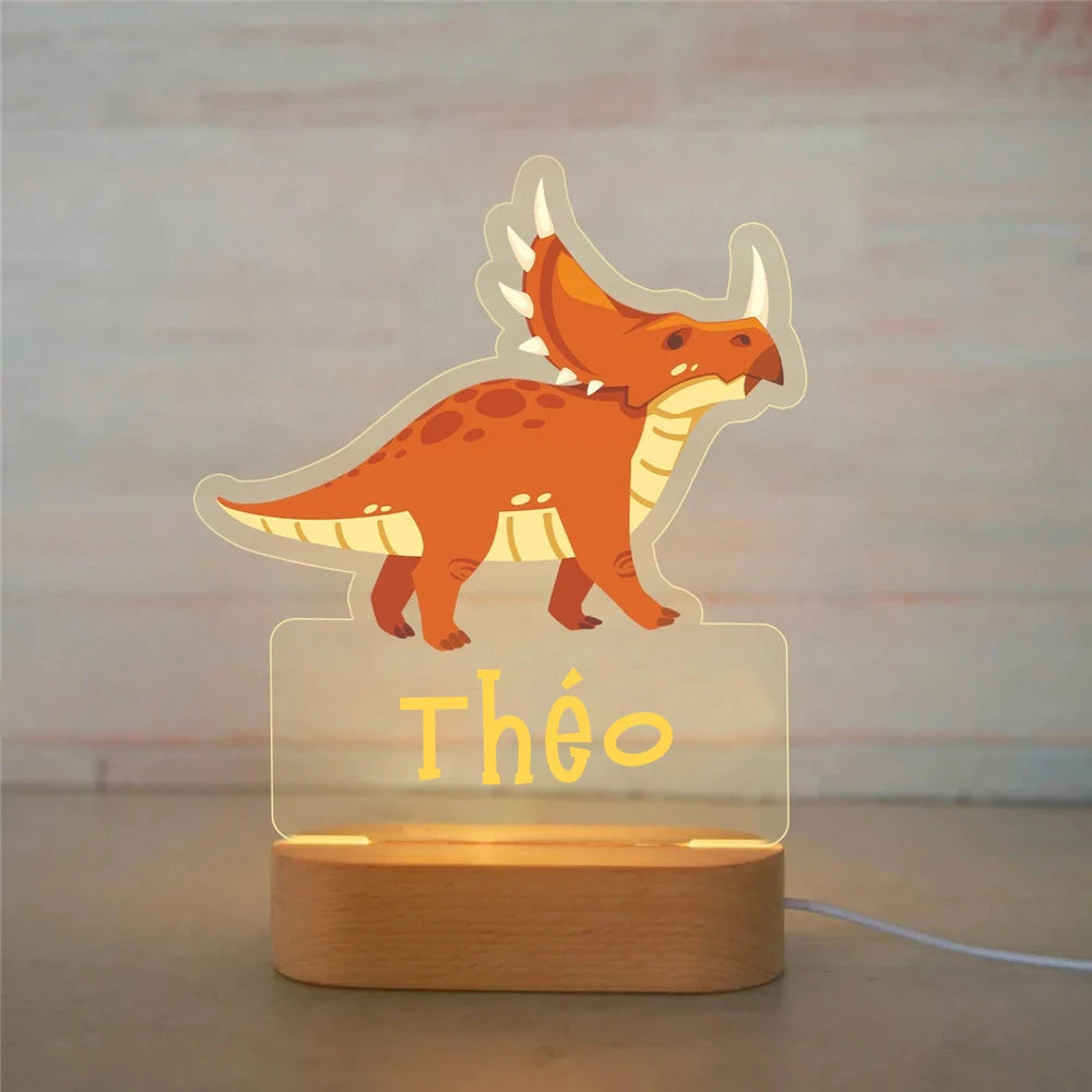 Personalized Animal Night Light
