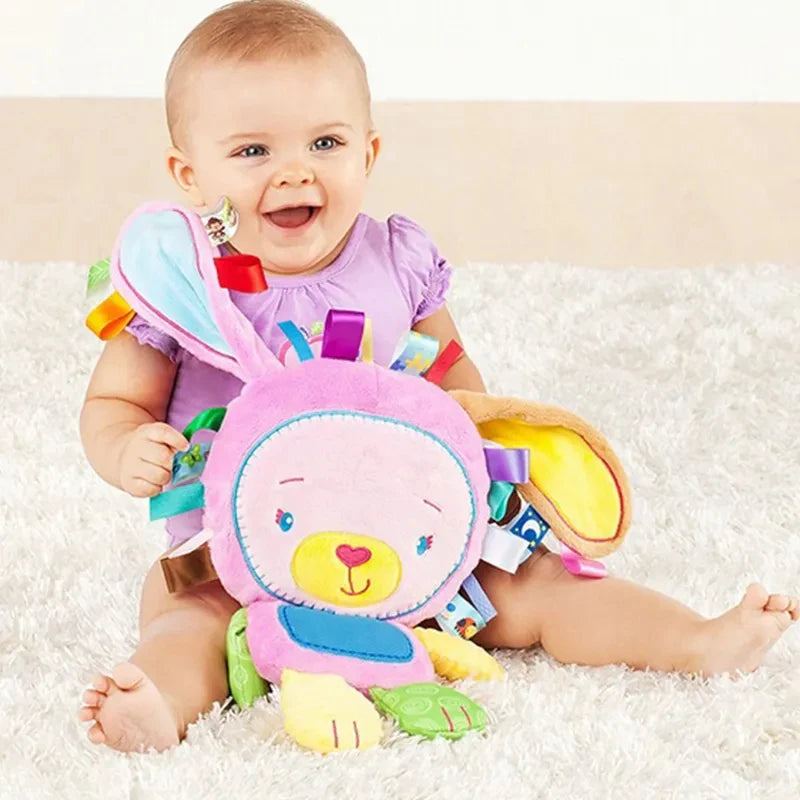 Soft Plush Animal Rattle Toy
