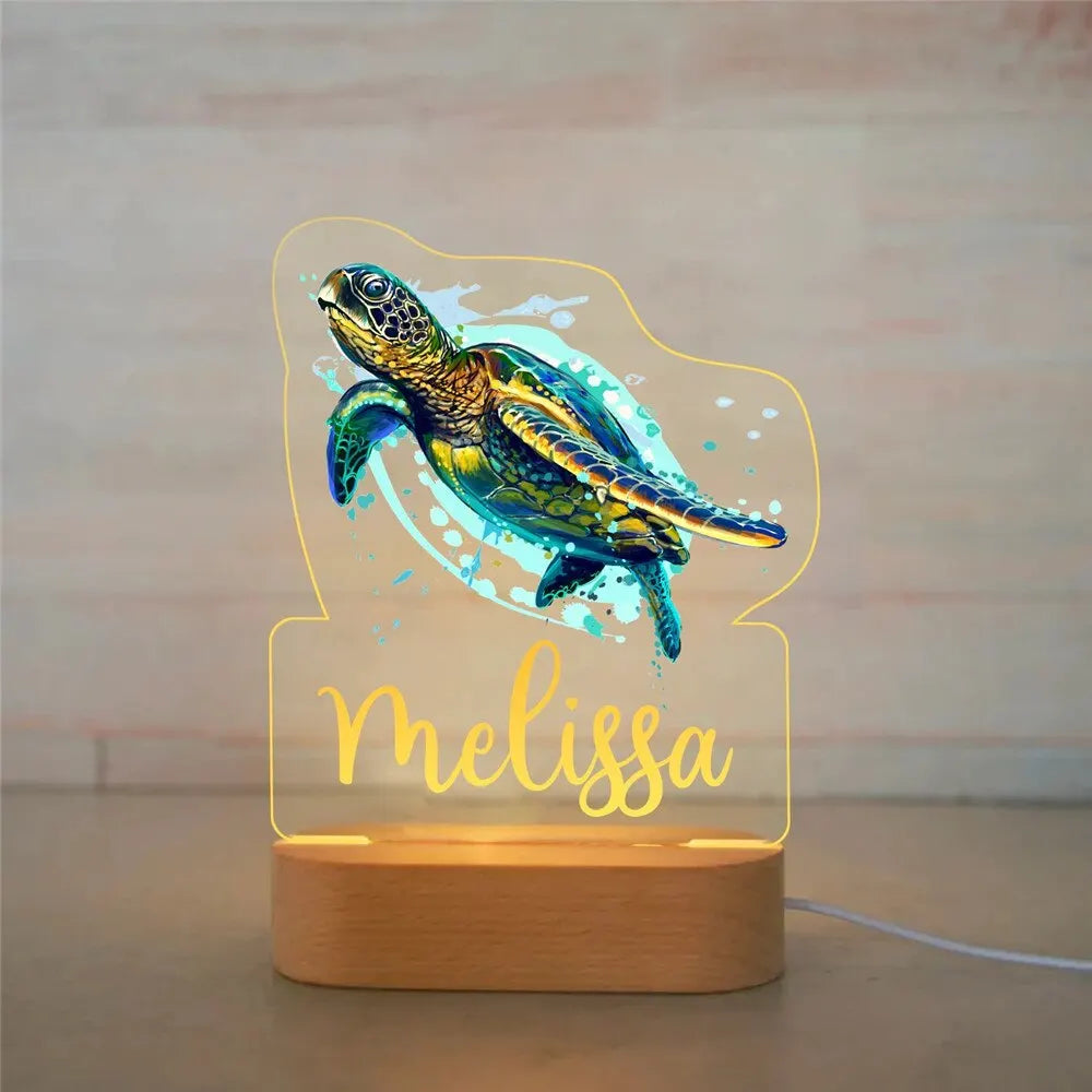 Personalized Animal Night Light