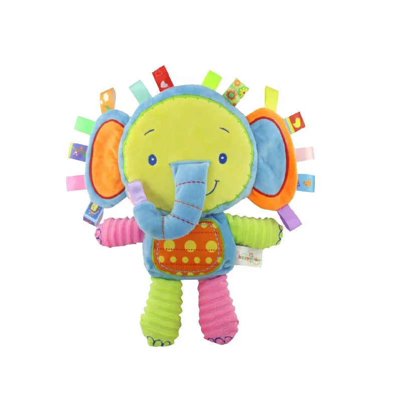 Soft Plush Animal Rattle Toy