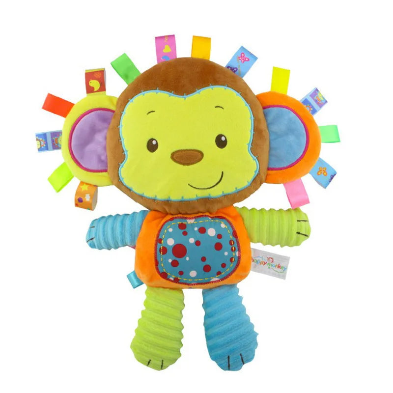 Soft Plush Animal Rattle Toy