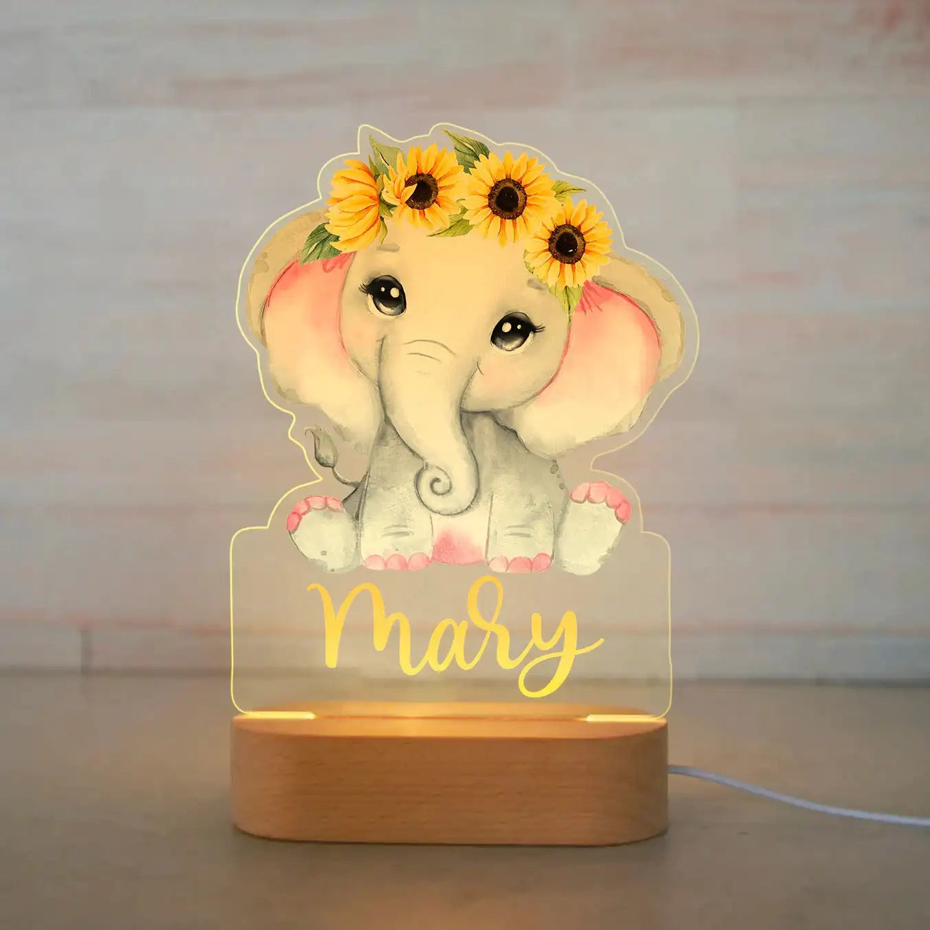Personalized Animal Night Light