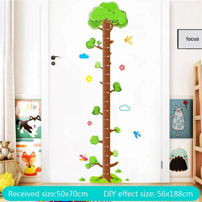 Baby Height Ruler Cartoon Wall Stickers