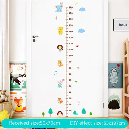 Baby Height Ruler Cartoon Wall Stickers