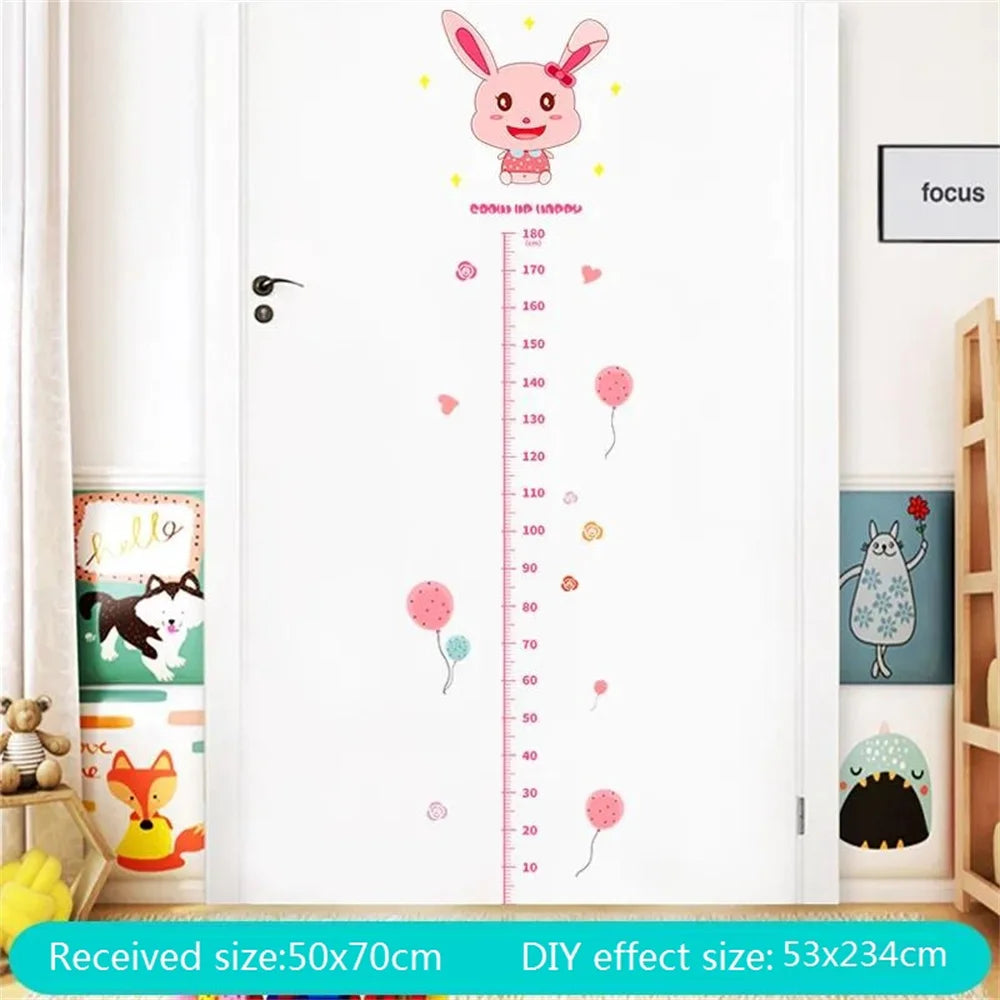 Baby Height Ruler Cartoon Wall Stickers