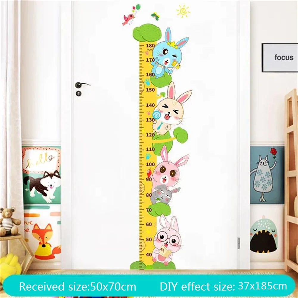 Baby Height Ruler Cartoon Wall Stickers