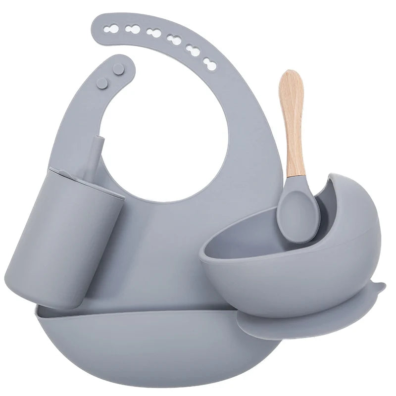 Baby Silicone Feeding Tableware Set