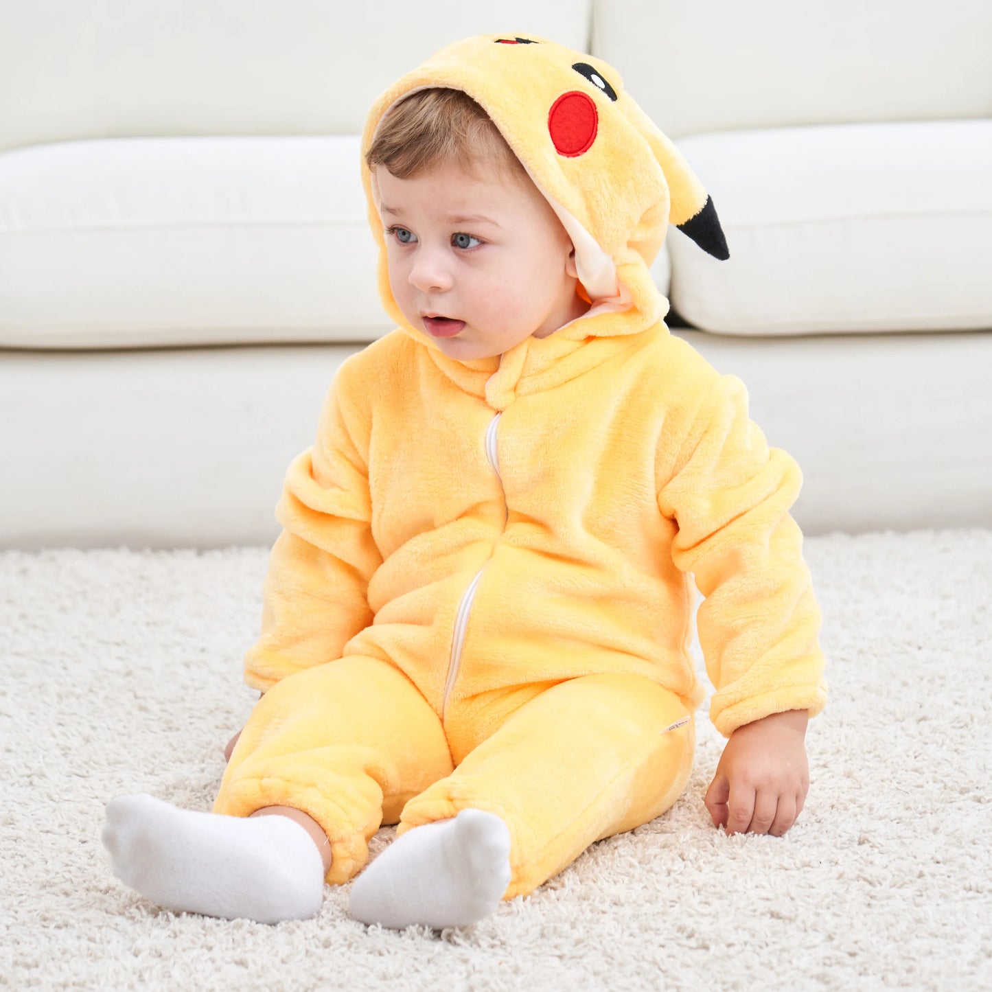 Baby Cartoon Hooded Romper