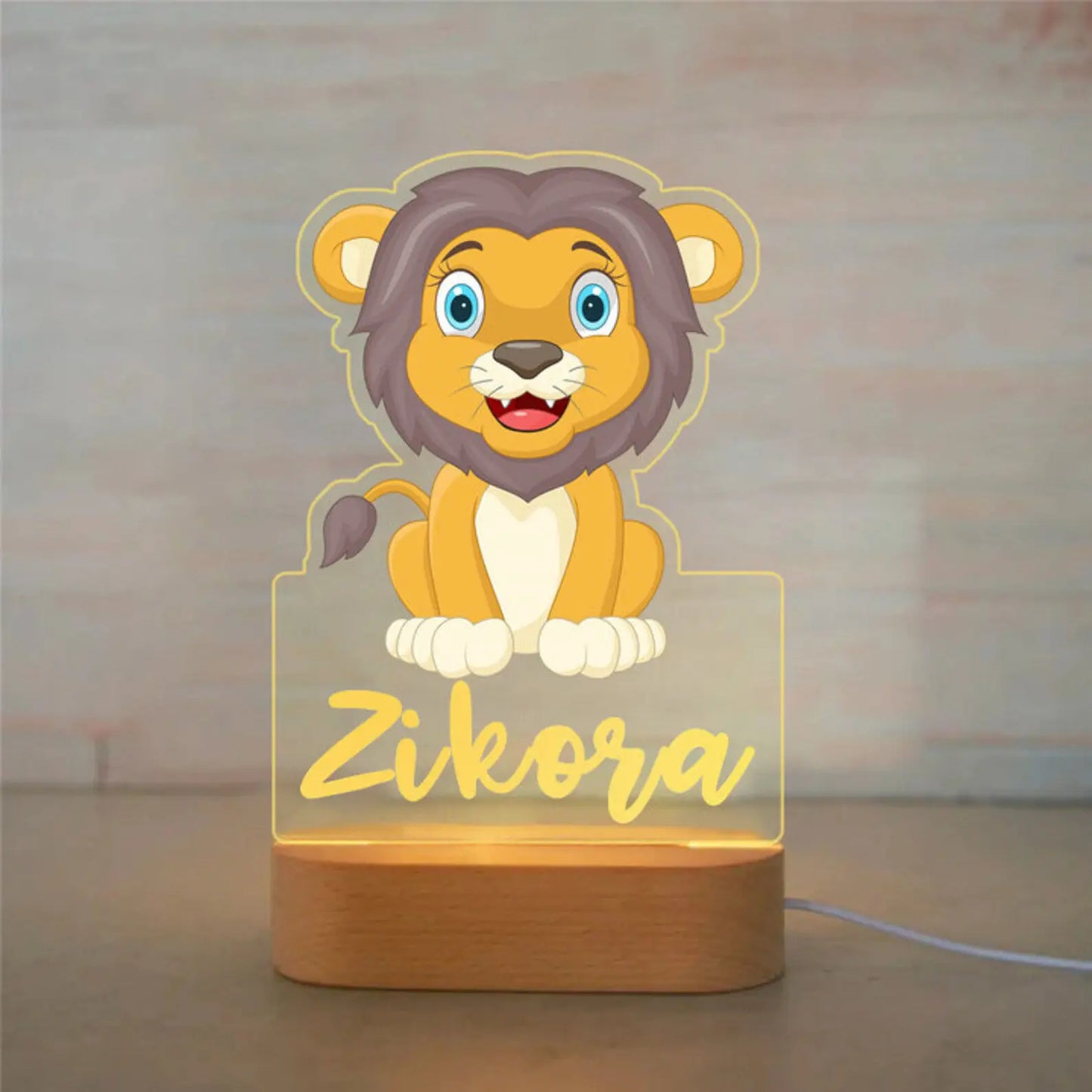 Personalized Animal Night Light