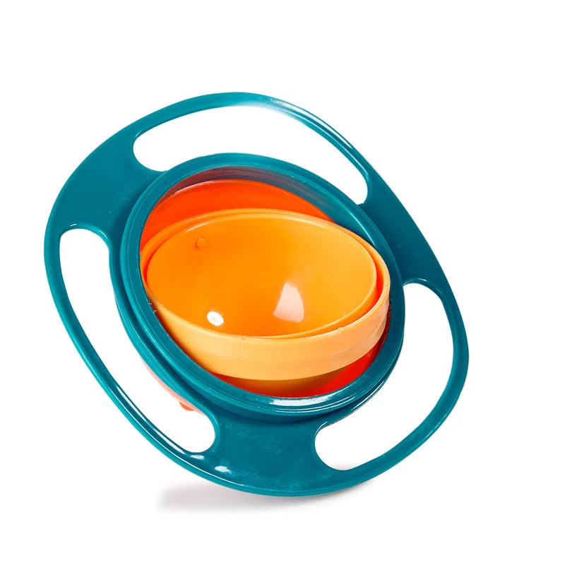 Spill-Proof Gyro Feeding Bowl for Kids