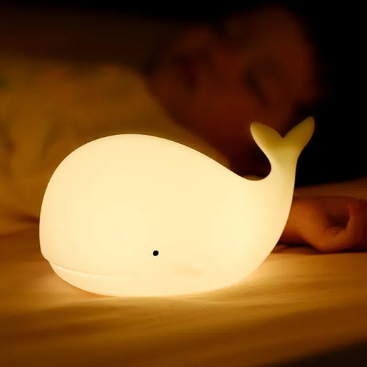 LED Whale Silicone Night Light