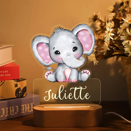 Personalized Animal Night Light