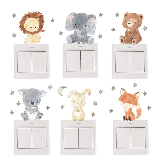 Cute Cartoon Animal Switch Stickers