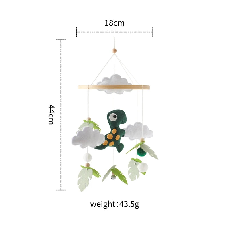 Felt Dinosaur Baby Mobile