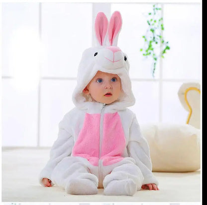 Baby Cartoon Hooded Romper